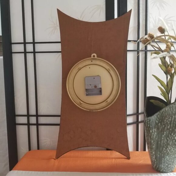 1960's Original MCM Atomic / Polygon Wall Clock - Bulova Caravelle - Picture 4 of 8